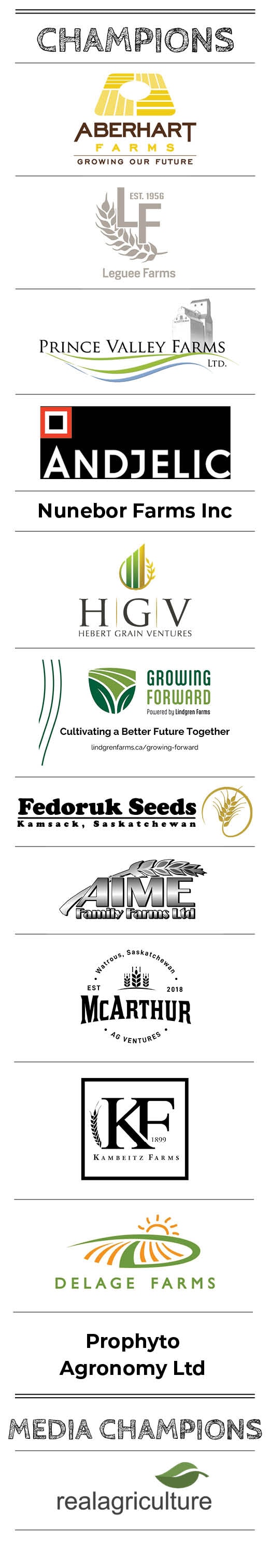 Supporters who champion the Acres for Education fundraising campaign.